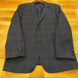 Banana Republic Blue/Grey Plaid Blazer (44Reg/Tailored Fit